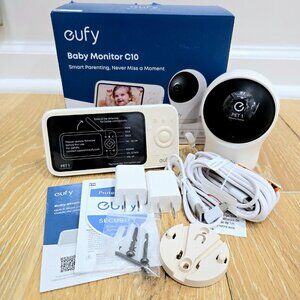 NEW Eufy Baby Monitor C10 with 2K HD Camera Pan Tilt Night Vision Hybrid